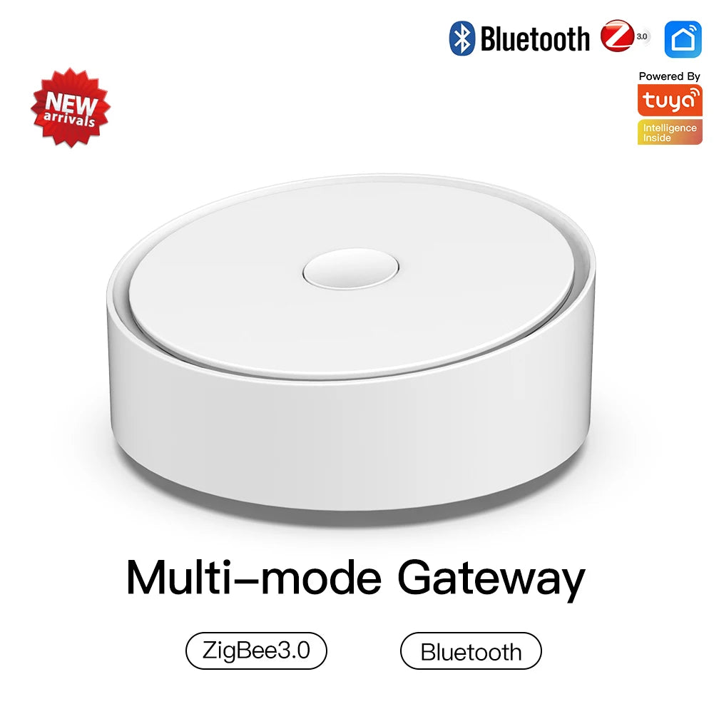 MOES Tuya ZigBee Wireless Gateway Hub Wired Multi-mode Bridge Bluetooth Remote Controller Mesh Smart Life APP Alexa Google Home