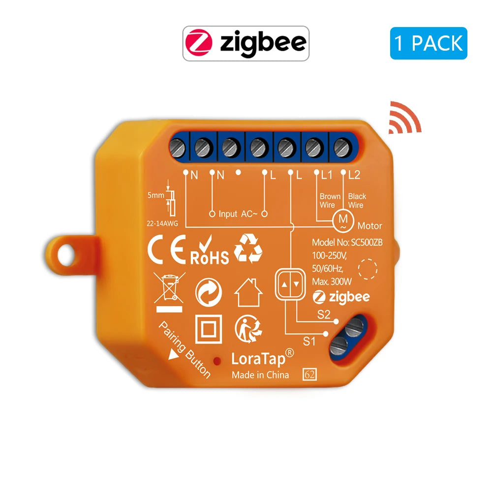 ZigBee Curtains Roller Shutters Blinds Switch Control Connected Motor Google Home Alexa Electric Window LoraTap Tuya Smart Life