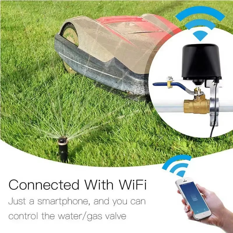 Wifi Zigbee Tuya Smart Valve Home Automation System Valve Control for Gas Water Voice Control Work with Alexa Echo Google Home