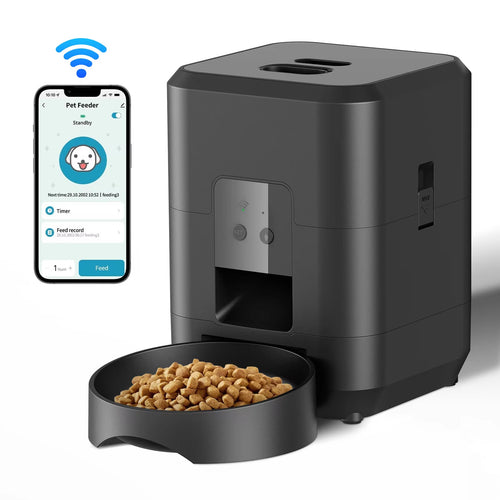 2026 New 2L Wifi Smart Pet Feeder Auto Cat and Dog Food Dispenser Remote App Controlled Slow Feed Timer Quantitative Feeding