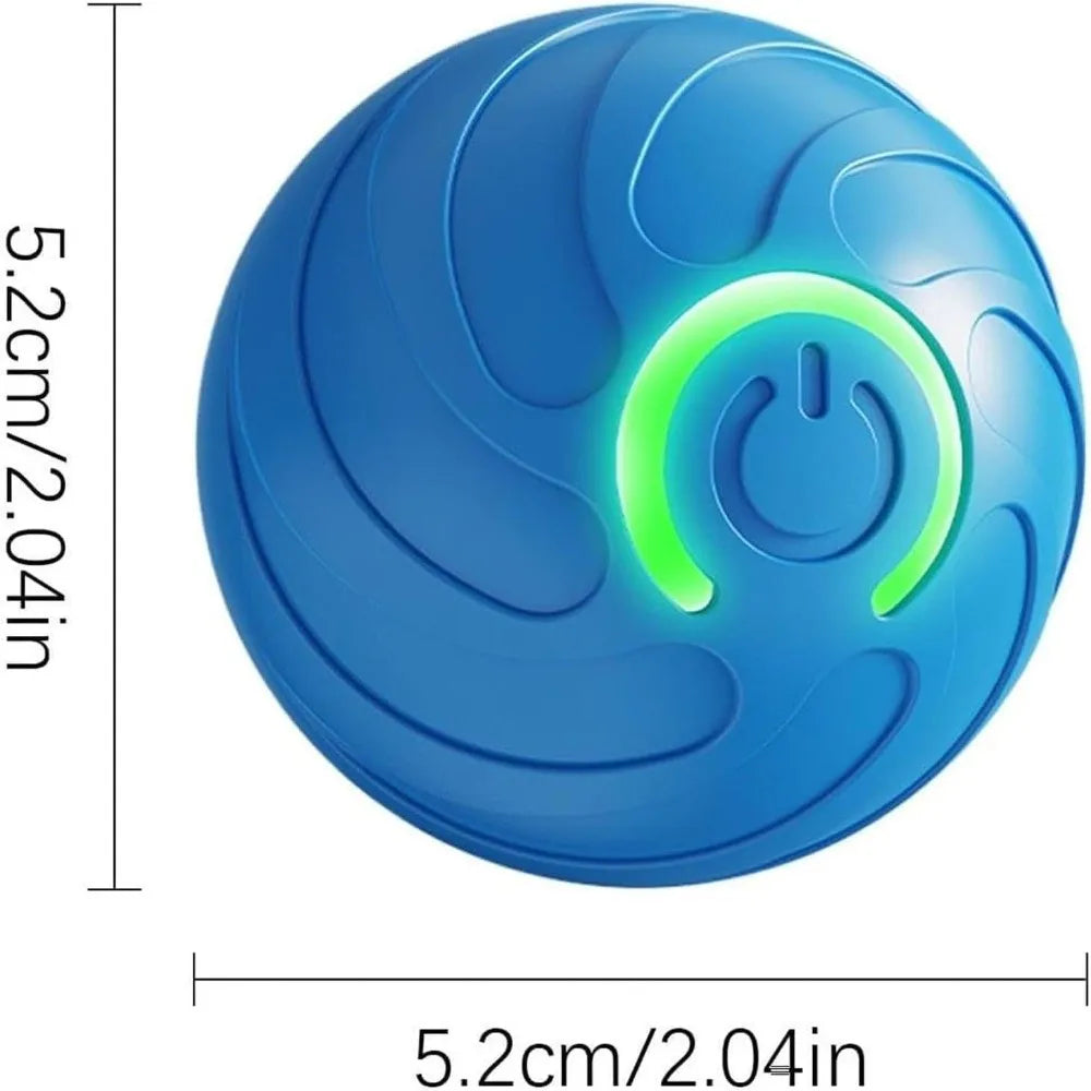 USB Rechargeable Smart Dog Toy Ball Gravity Jump Chew Resistant Interactive Pet Toy Bite Resistant Bouncing Design Moving Ball
