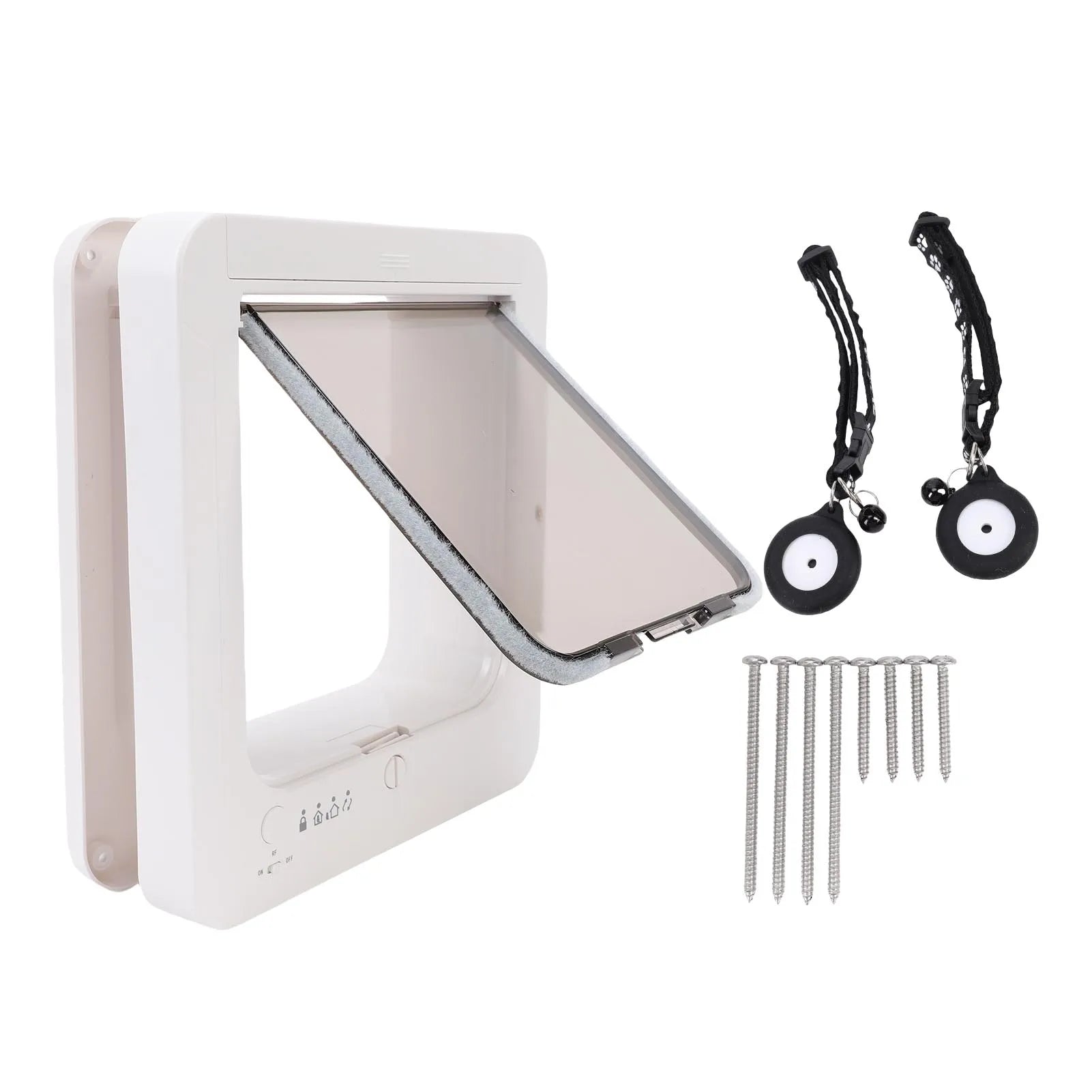 Smart Cat Door Automatic Sensing with Collar Activated Easy Installation Pet Door for Home Automatic Cat Door