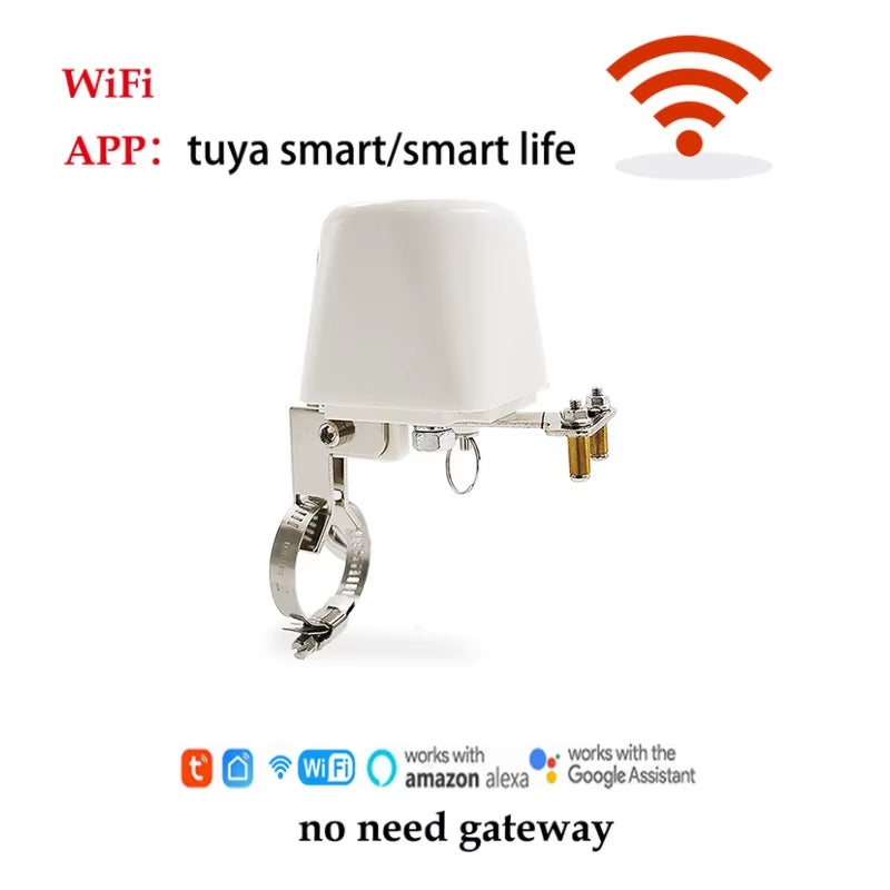 Smart Home Automation Control Valve Tuya Zigbee Wireless Control Gas Water Valve for Gas Work with Alexa,Google Assistant