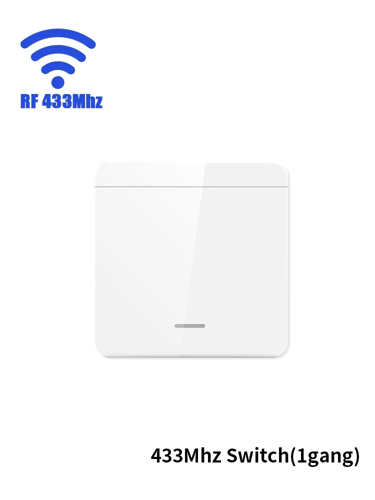 Tuya Smart WiFi Switch RF 433MHz Wireless Light Switch 1/2/3Gang Wall Switch Smart Life APP Voice Control With Alexa Google Home