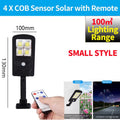 1500W IPX65 Waterproof Solar Light PIR Motion Sensor Garden Wall Outdoor Indoor Solar Street Smart Lamp with Remote Control