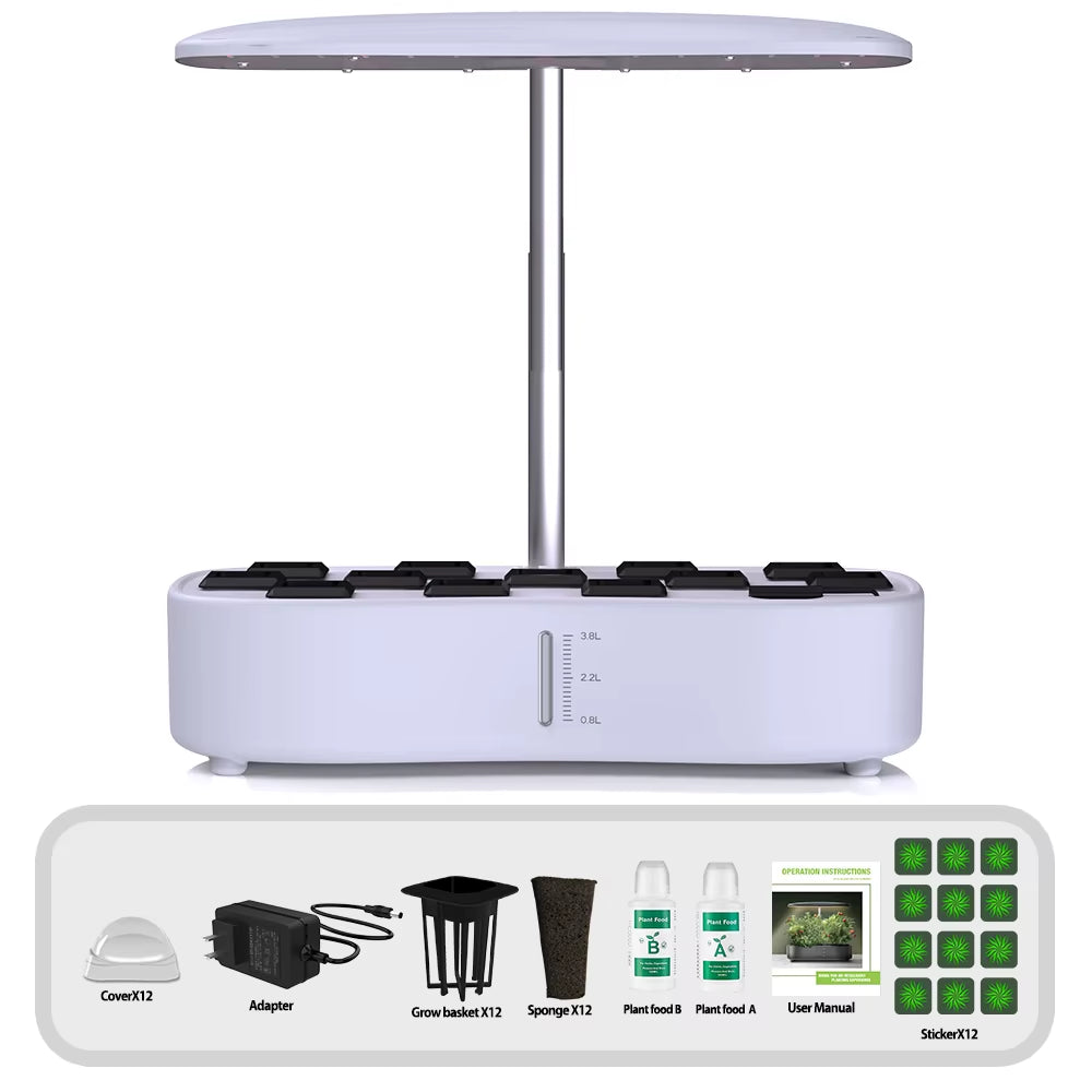 Indoor Garden Hydroponics Growing System Full Spectrum LED Plant Grow Light Smart Autopot Timer Cultivation Growbox for Home