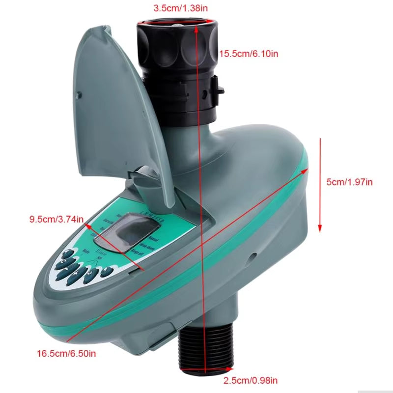A21I-Home Automatic Smart LCD Display Water Timer Controller Electronic Garden Irrigation Watering Timer System
