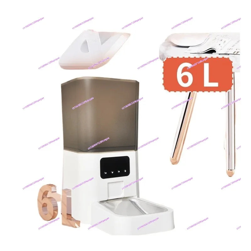 New smart pet automatic feeder, cat and dog regular quantitative automatic feeding machine cat food dog food bowl