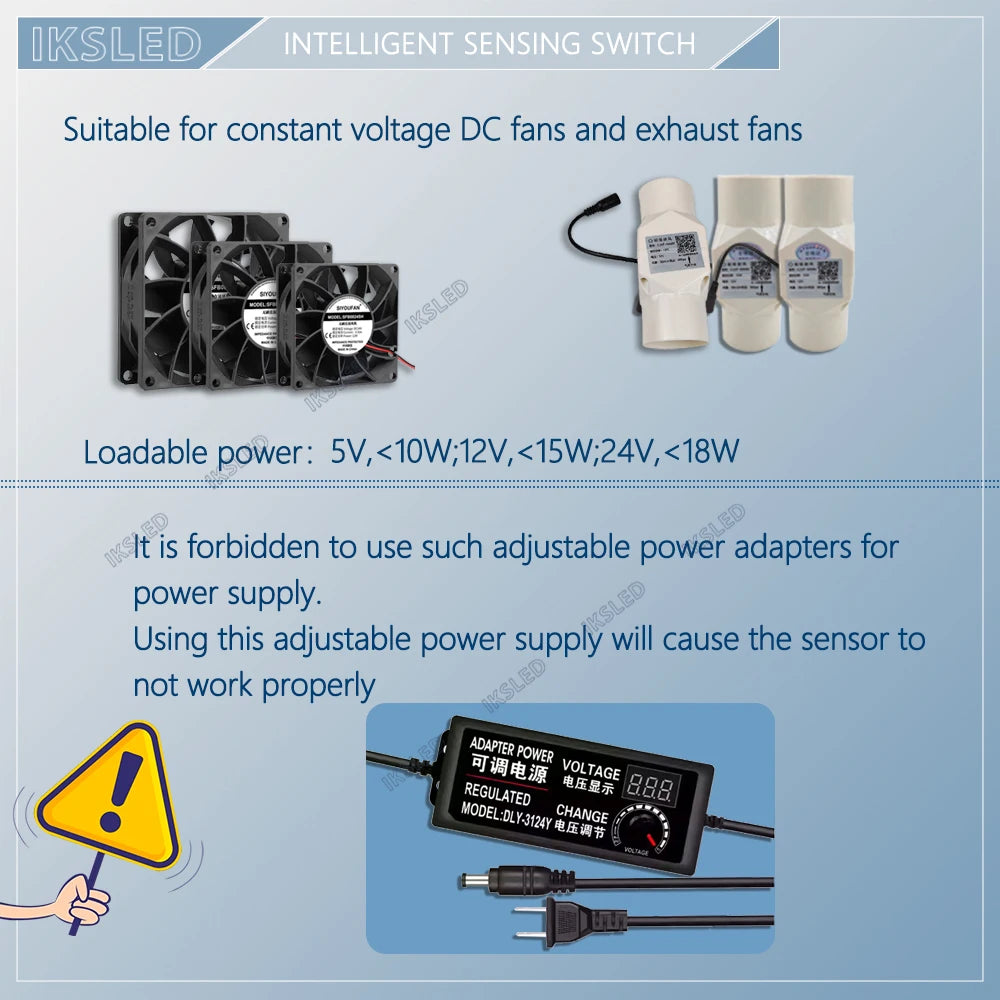 DC5-24V infrared sensing switch pet sensing cat litter box fresh air system intelligent automatic deodorization exhaust fan