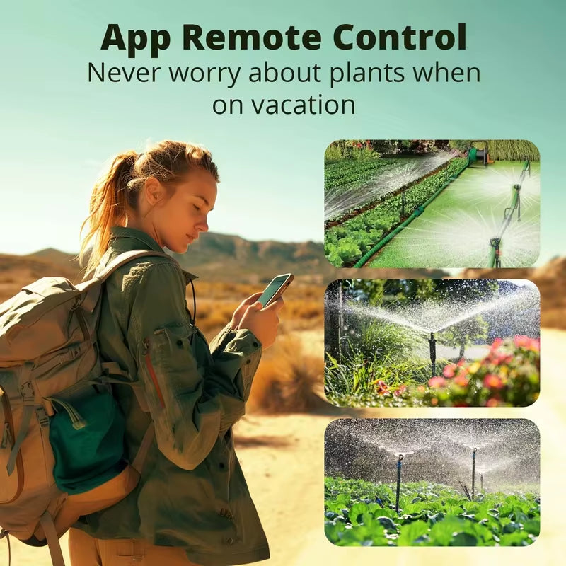 SWV Zigbee 3.0 Smart Water Valve IP55 Automatic Irrigation System Setting Timing Smart Living with Ewelink Alexa Google