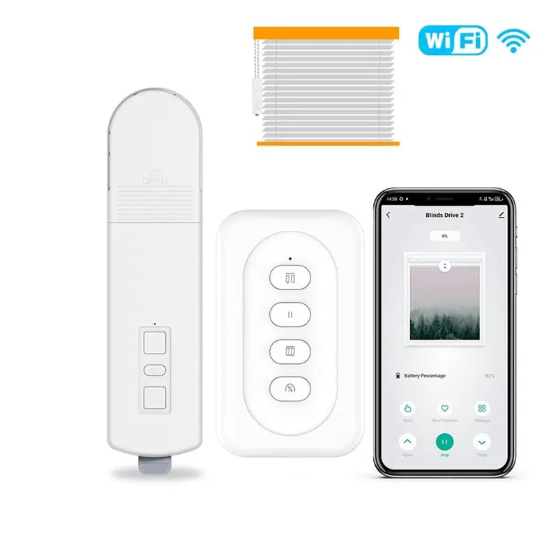 A60zmotorized Roller Blinds Curtain Remote Control Tuya Smart Zigbee Electric Cord Work Remote Controlmay