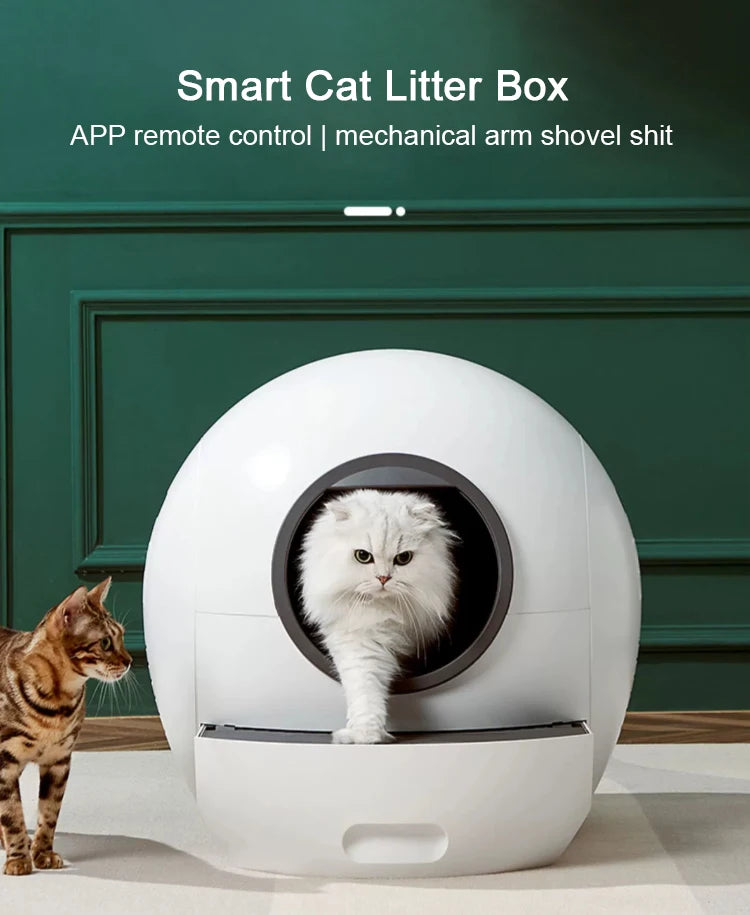 Self-cleaning Smart Pet Automated Robot Cat Box for Cats Auto Electric Cat Toilet APP