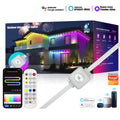 Outdoor Smart Bluetooth Eave Light, Multi-Function App Control, Eaves Lights, IP67 Waterproof, RGB, Garden Light, 15M/ 30 Leds