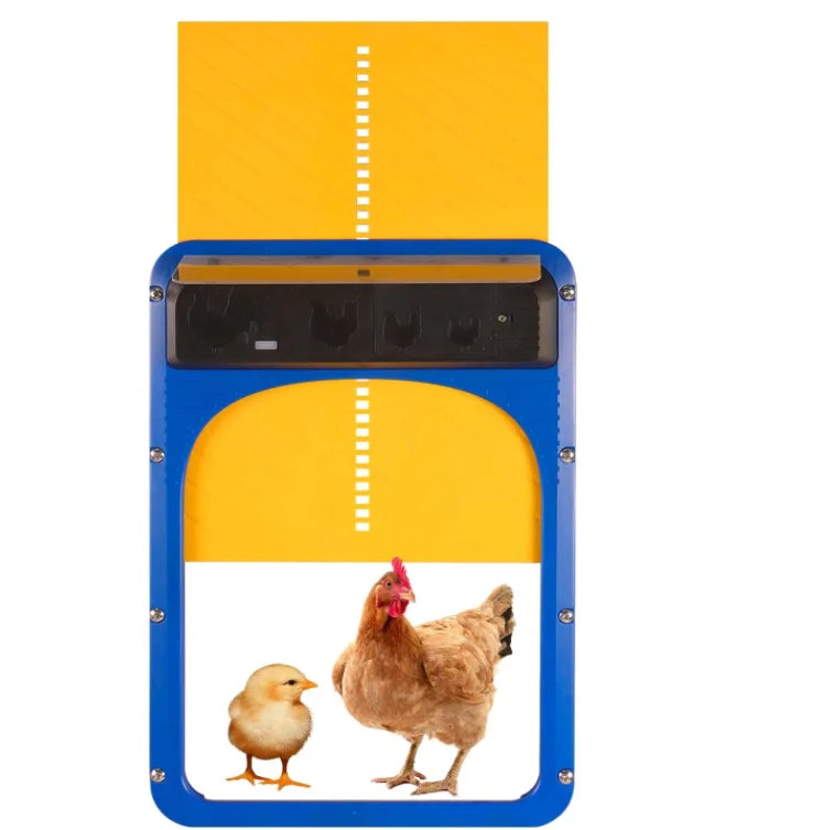 New smart chicken coop door Automatic chicken coop door opener Light-sensing brightness sensing principle pet door