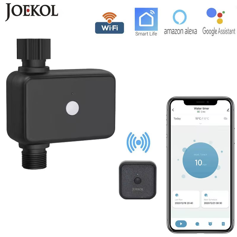 Tuya Smart Garden Watering Timer Wifi Automatic Drip Irrigation Controller Smart Water Valve Garden Automatic Watering System