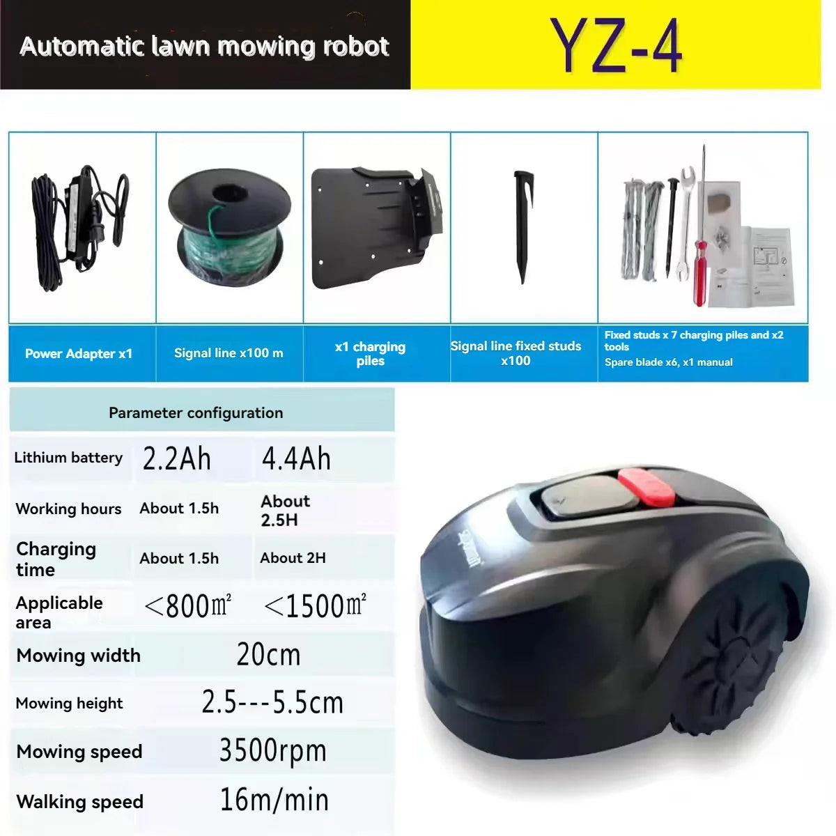 Automatic Robot lawn mower Smart Robotic Home Garden Lawn Mower App-Controlled Route Mowing Electric Automatic lawn mowing robot