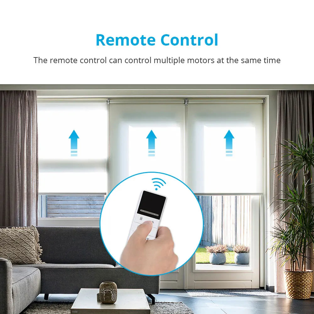 Zemismart WiFi Electric Roller Blind Motor Automatic enginer for 37mm 38mm Tube Work with Tuya Alexa Google Home Voice