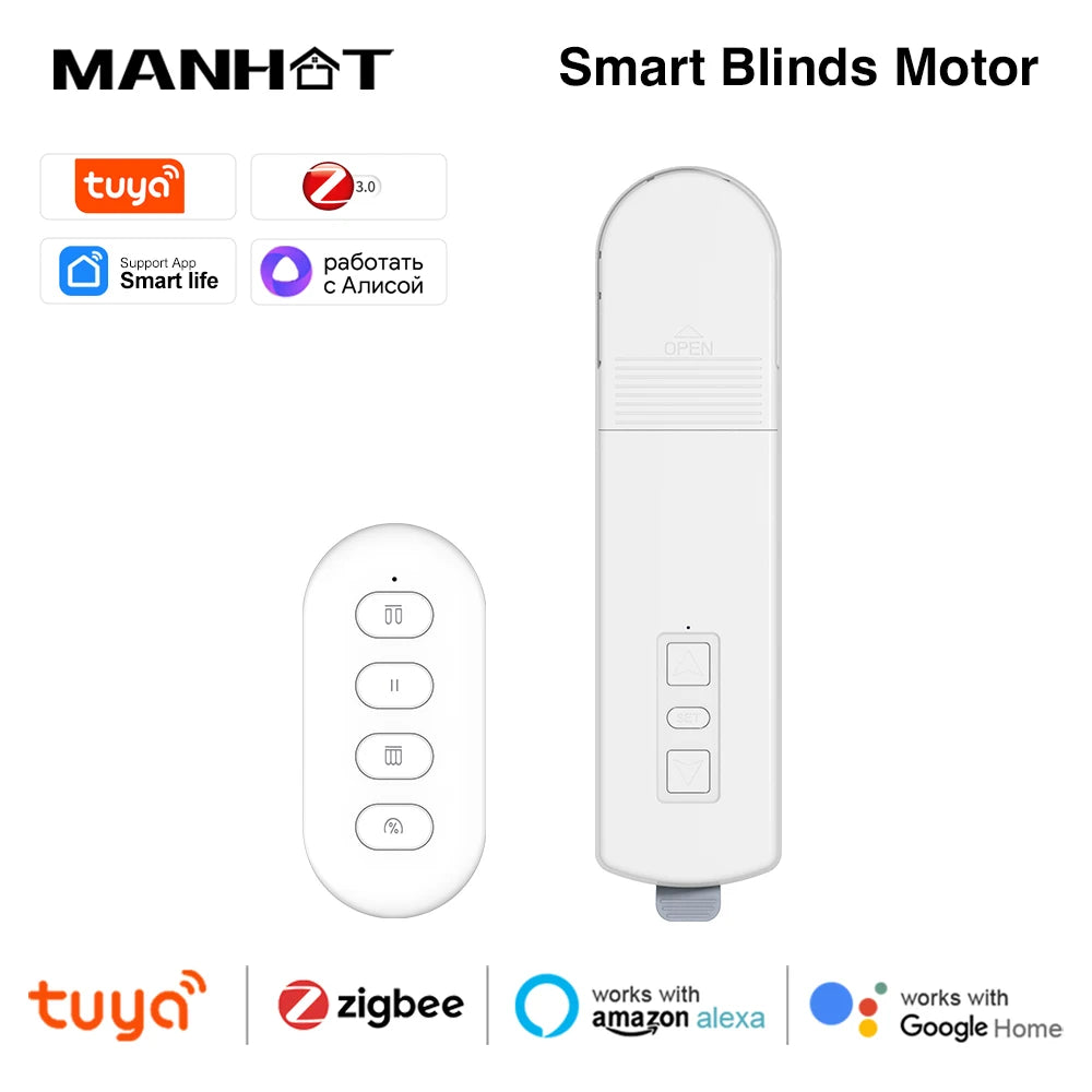 Manhot Smart Electric Curtain Motor Chain Roller