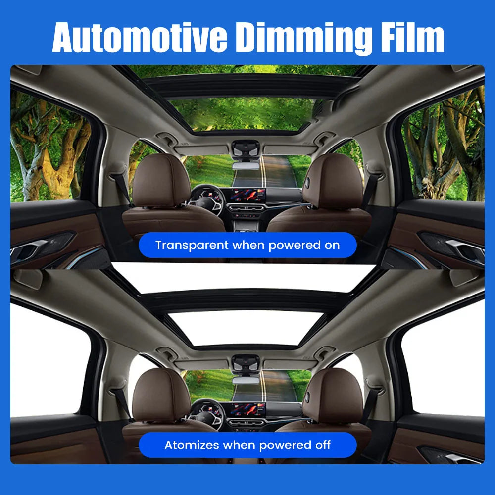 Smart PDLC Privacy Window Film for Automotive Window Tint Self-Adhesive Switchable Electric Remote Control PDLC Film  for Car