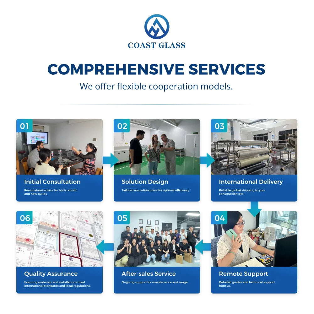 Coast Glass Smart PDLC PNLC Film High Transmittance for Home Office Privacy Security Glass Self-Adhesive Remote Control Film