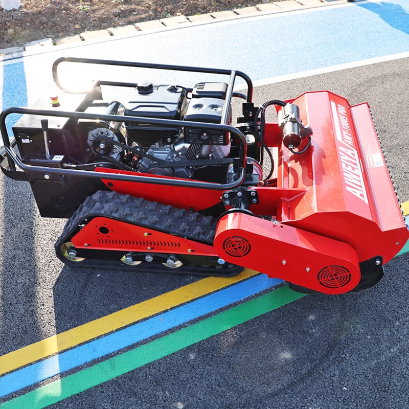 Customized Chinese Factory Hot zero Turn 800 Cut Automatic Remote Control Crawler Lawn Flail Mower with Parts