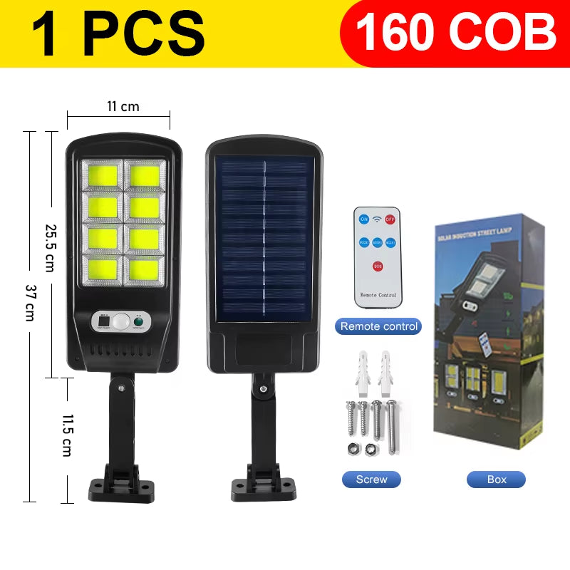 Super Bright 1008 LED Solar Lights Outdoor Street Lamp 3 Modes IPX65 Waterproof Garden Lighting with Smart Motion Sensor