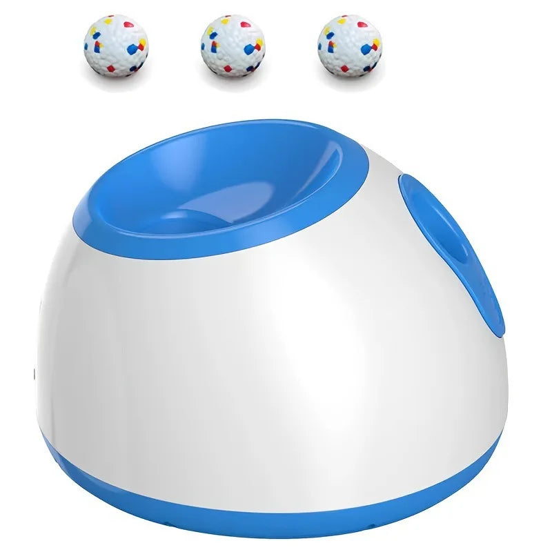 Smart pet ball thrower, three-speed adjustable distance automatic serve, dog toy launcher