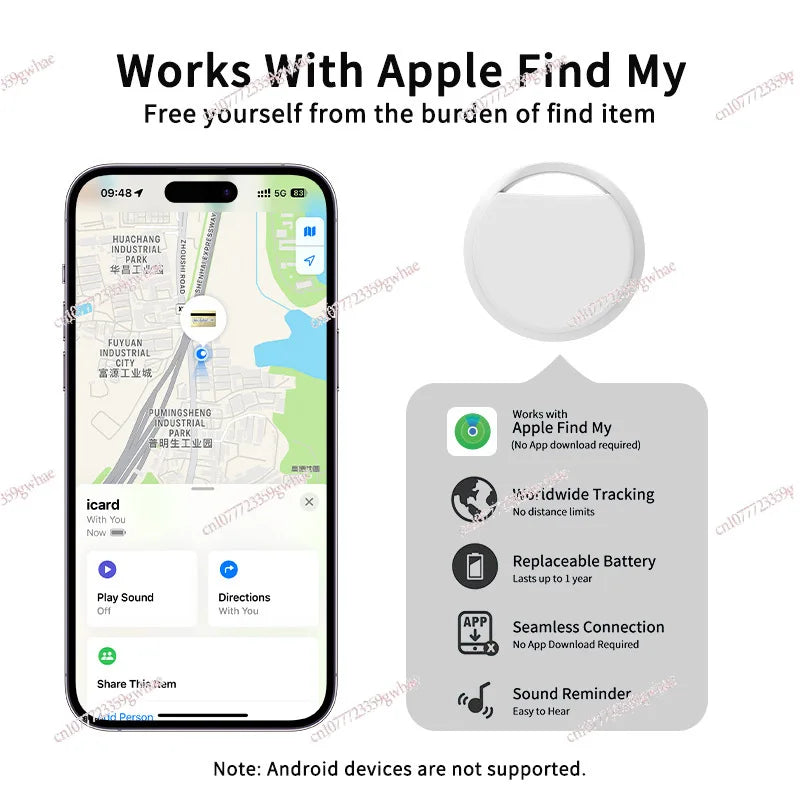 Suitable for Apple mobile phone anti-lost device Bluetooth pet tracking smart anti-lost locator