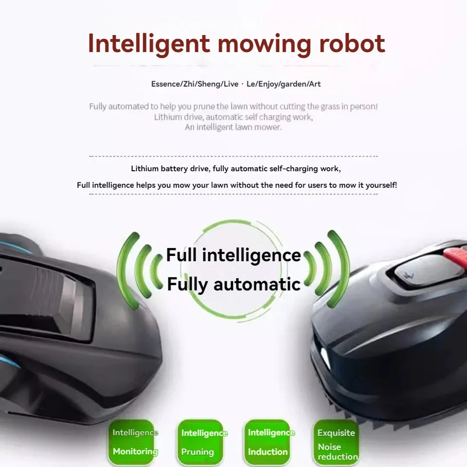 Automatic Robot lawn mower Smart Robotic Home Garden Lawn Mower App-Controlled Route Mowing Electric Automatic lawn mowing robot