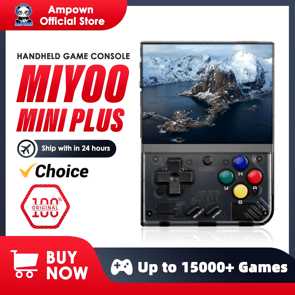 Mini plus Portable Retro Handheld Game Console V2 Mini+ IPS Screen Classic Video Game Console Linux System Children'S Gift