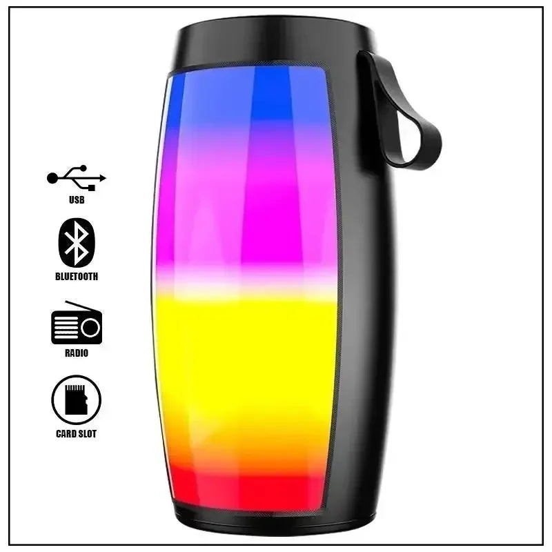 S12 Wireless Bluetooth Speakers Powerful Portable Sound Box Subwoofer Car Bass MP3 Player Sound System LED Lights