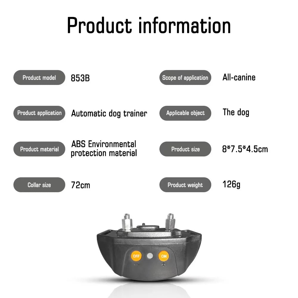 Electric Smart Automatic Training Collar Anti Barking Dog Collar Rechargeable Vibration Stop Bark Collar Device Pet Accessories