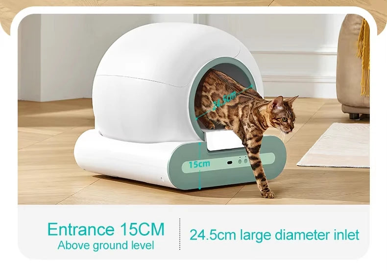 Self-cleaning cat litter box cat toilet automatic cat litter box application OTA function smart pet sandbox pet toilet