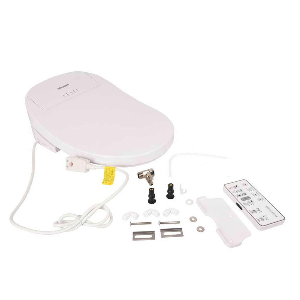 Smart Toilet Seat Bidet Electric Washlet Cover Remote Control Heated Water Clean