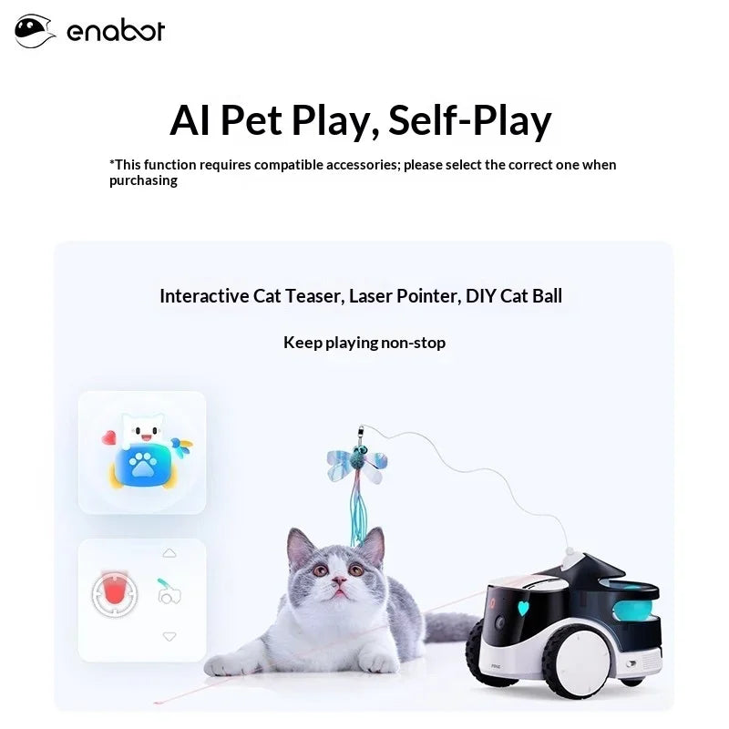 Enabot ROLA PetPal Smart Robot Pet Companion Robot Movable Camera Home Ebo Remote Monitoring Wireless Indoor Intelligence Gifts