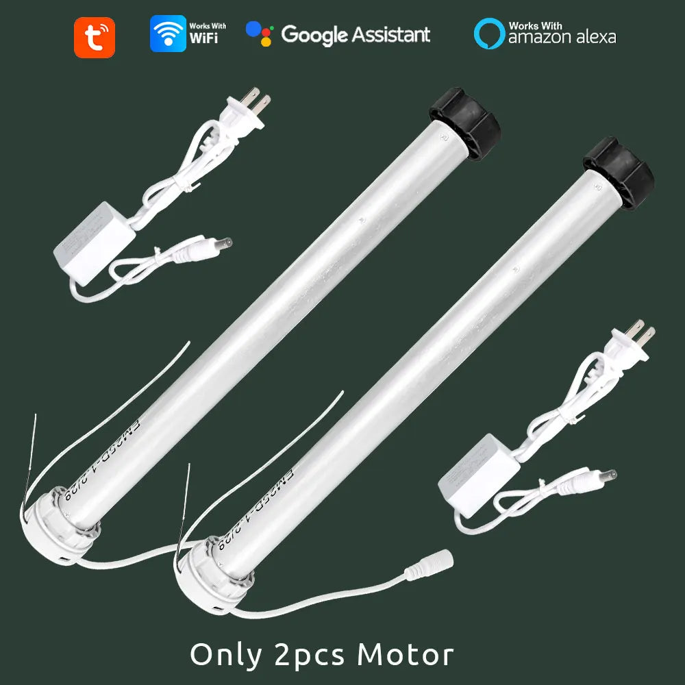 Tuya WiFi Mini Motorize Roller Blind Motor Smart life App Shutter Shade Engine For 38mm Tube Voice Smart Control Home Automation