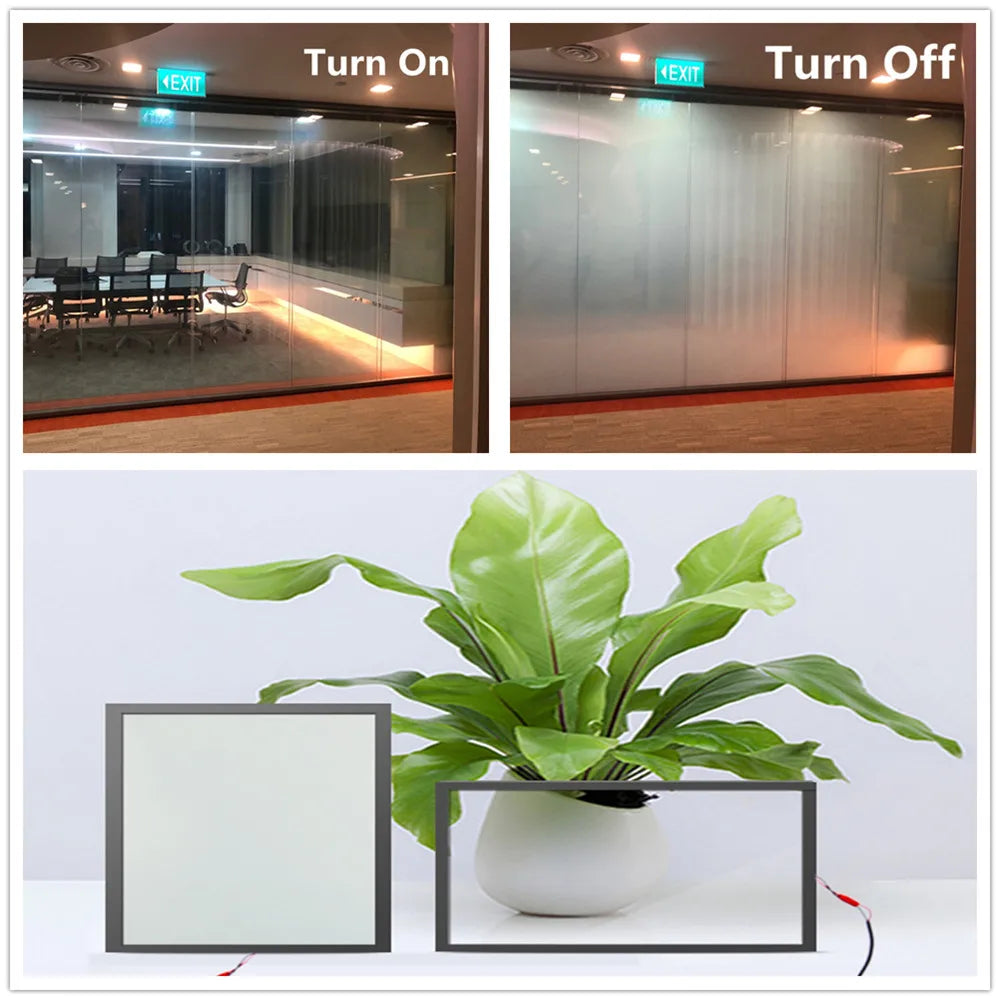 Customizable size High Quality Self Adhesive Electric Foil/Smart PDLC Film for Building Glass With Privacy Protection Switchable