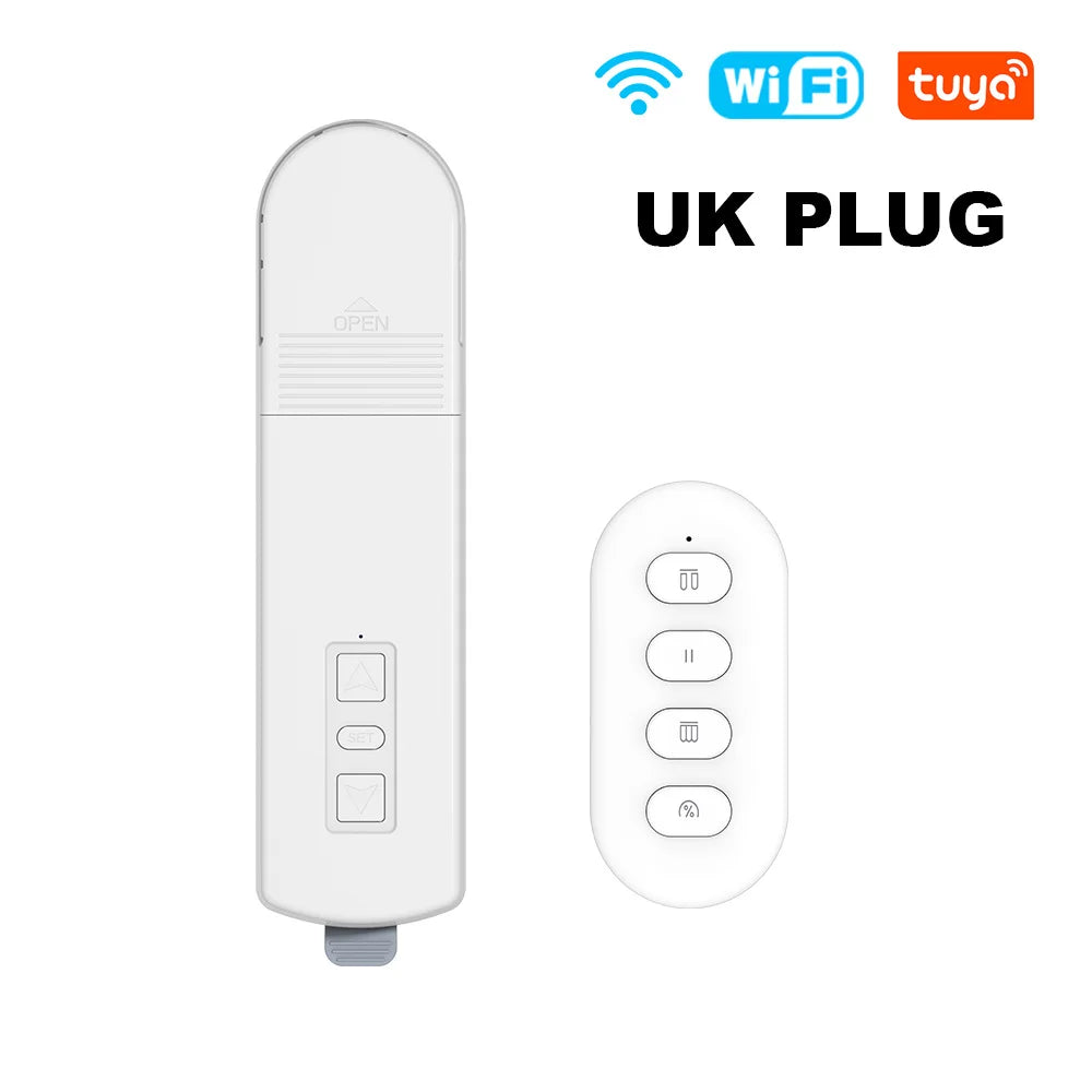 Tuya WiFi Smart DIY Roller Shade Blinds Motor Pull Bead Motorized Chain Blind System support For Alexa Google Home Voice Control