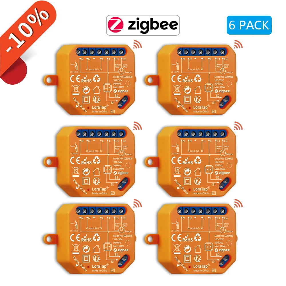 ZigBee Curtains Roller Shutters Blinds Switch Control Connected Motor Google Home Alexa Electric Window LoraTap Tuya Smart Life