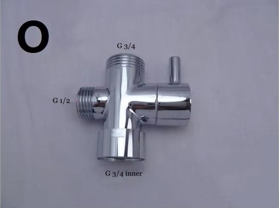 Three-Way Water Diverter T-Shaped Adapter Shower Diverters Connector Toilet Bidet Water Separator Faucet Splitter Valve