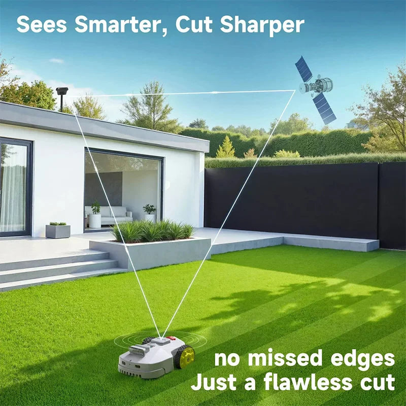 STLF Full Auto Smart Lawn Mower High Performance Home Garden Robot Mobile Control