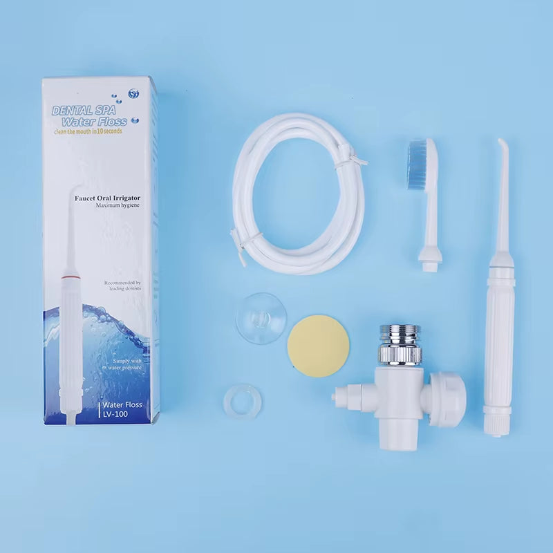 1Set ABS Dental SPA Water Jet Flosser Oral Irrigator Teeth Toothbrush Easy DIY Installation Movable Toothpick Kit Cleaner