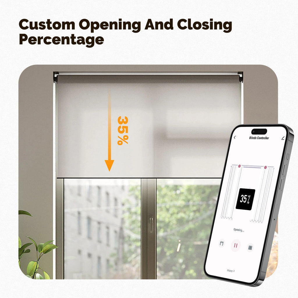MOES Tuya Zigbee Electric Curtain Motor Chain Roller Blinds Smart Shade Drive Lithium battery  App Control with Alexa GoogleHome