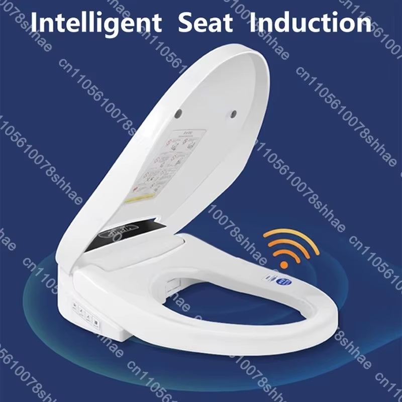 Smart Bidet Toilet Seat Heated Elongated Bidet Lid Cover Instant Warm Water Air Dryer Feminine Wash Night Light Remote Control