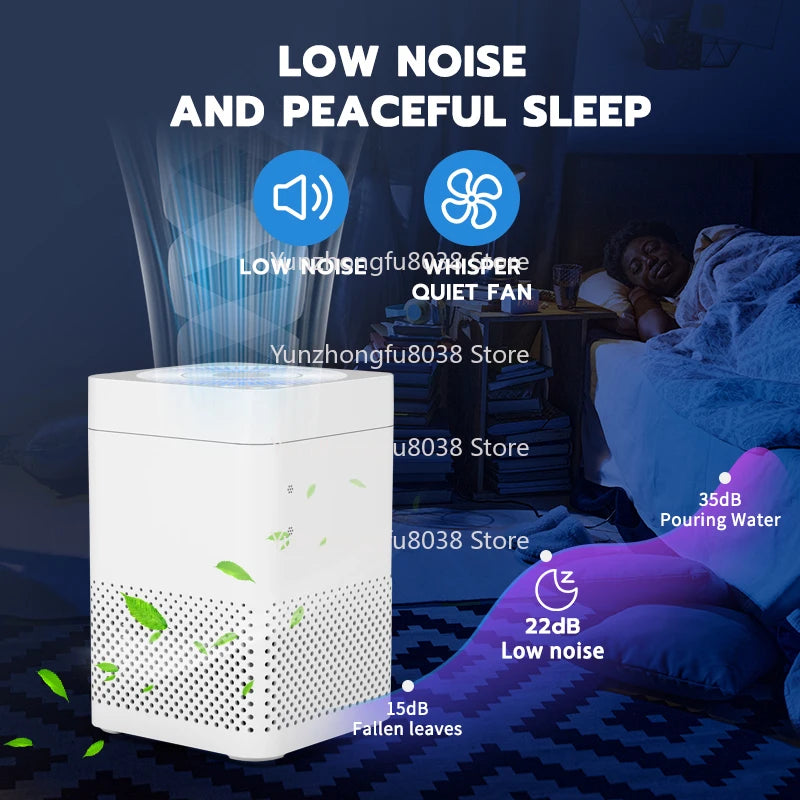 Portable Home Smart Air Purifier Large Room Pet H14 Helps Filter Home Office Electric Air Purifier