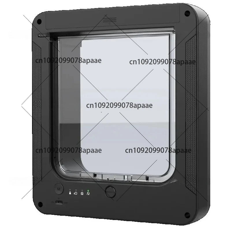 Electric Pet Door with Chip 4-Way Locking Cover Automatic Smart Pet Cat Dog Door