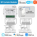 TNCE Tuya Curtain Switch module wifi zigbee rf433mhz, Roller Blinds Shutter Motor breaker, Smart Control Voice Alexa Google Home