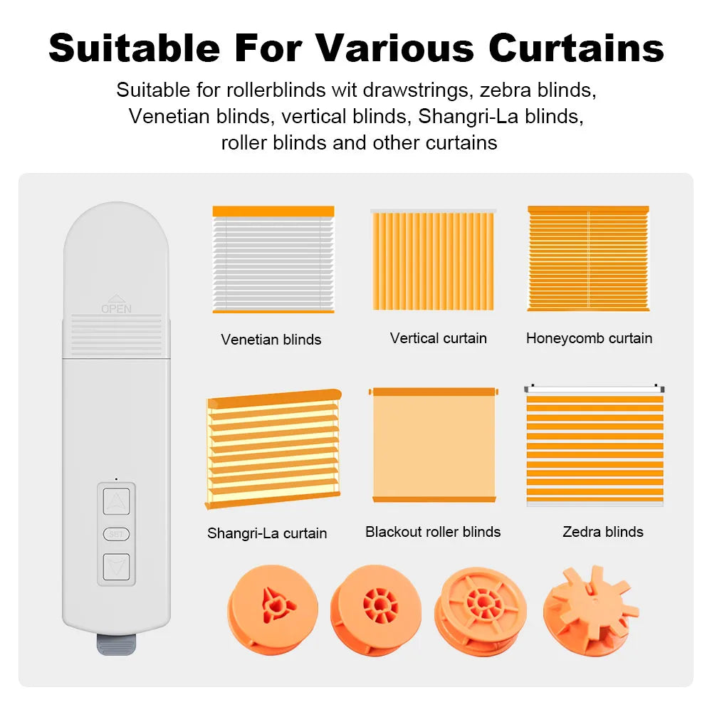 Tuya Zigbee Smart Electric Curtain Motor Chain Roller Blinds Pull Bead Curtain Switch System With Solar Panel Alexa Google Home