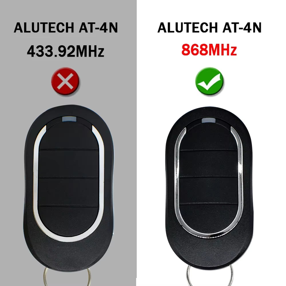 Alutech AT-4N-868 Remote Control 4-Channel, 868 Mhz Hand Transmitter AT-4N Garage Controller