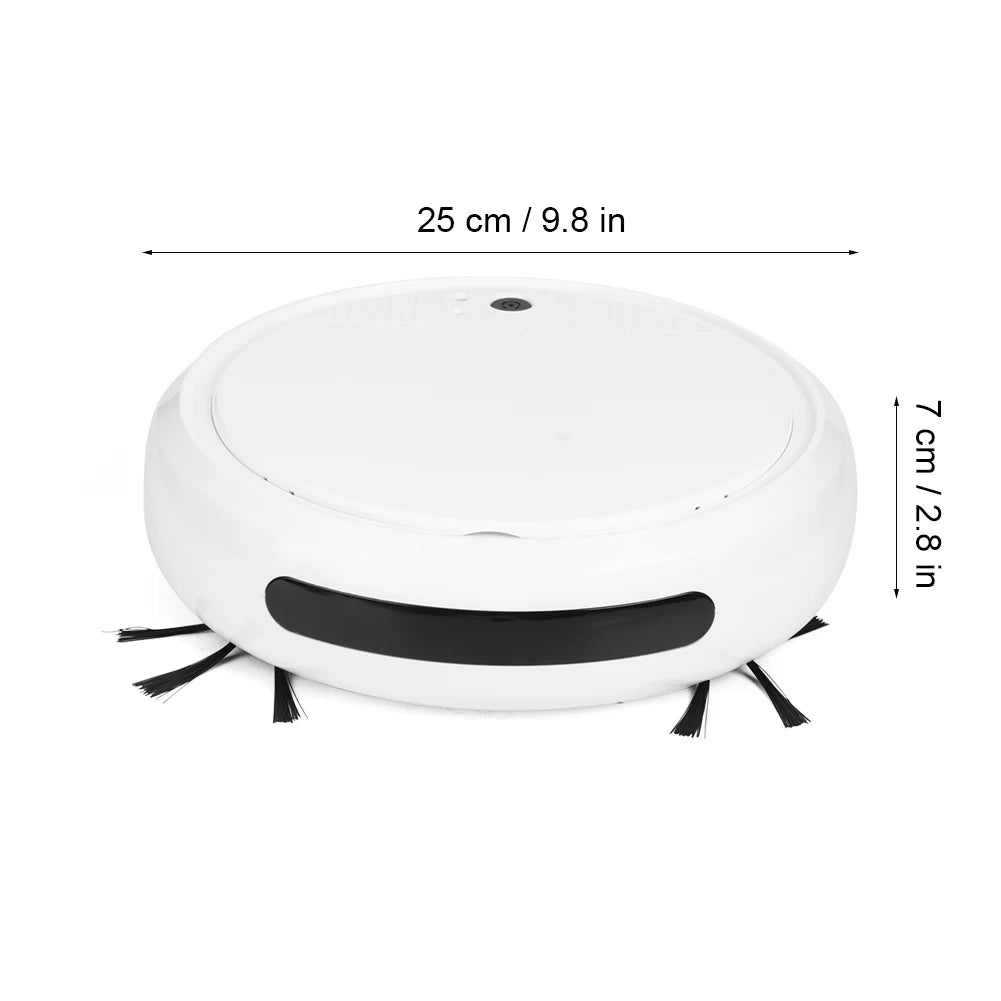 Smart Sensor Protectio 360° Smart Sweeper Robot Vacuum Wet Dry Powerful Suction Hard Floors for Pet Hair Carpets Floating Dust